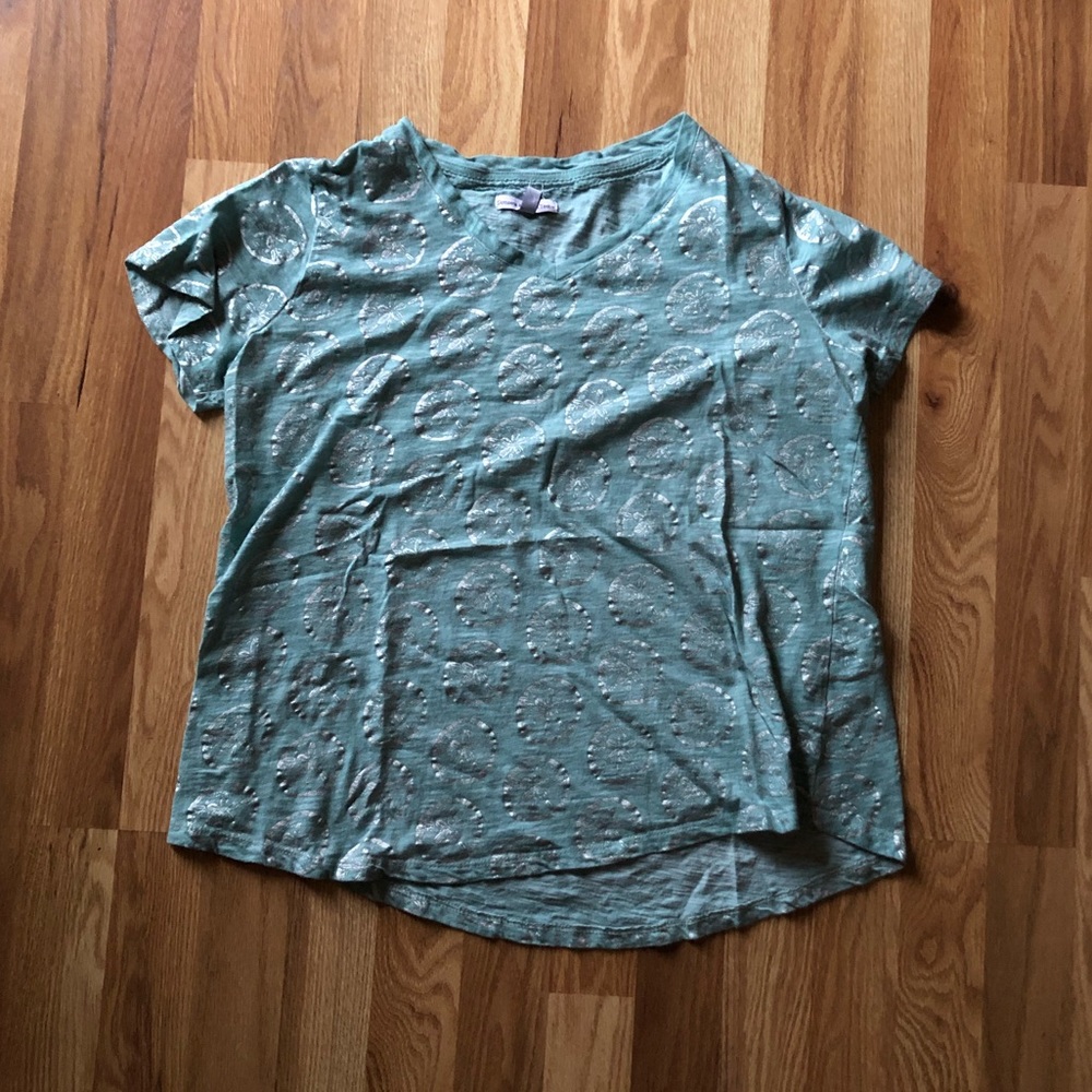 Teal Silver Sand-dollar Tee